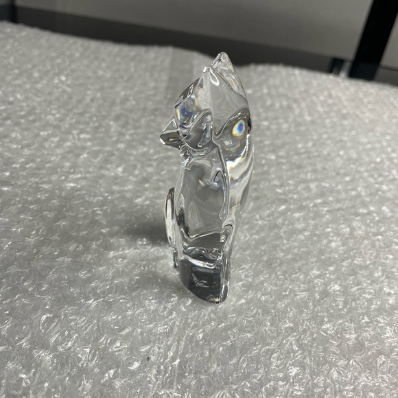 Val St. Lambert Crystal Fox Figurine Signed By De Sousa - Picture 4 of 6